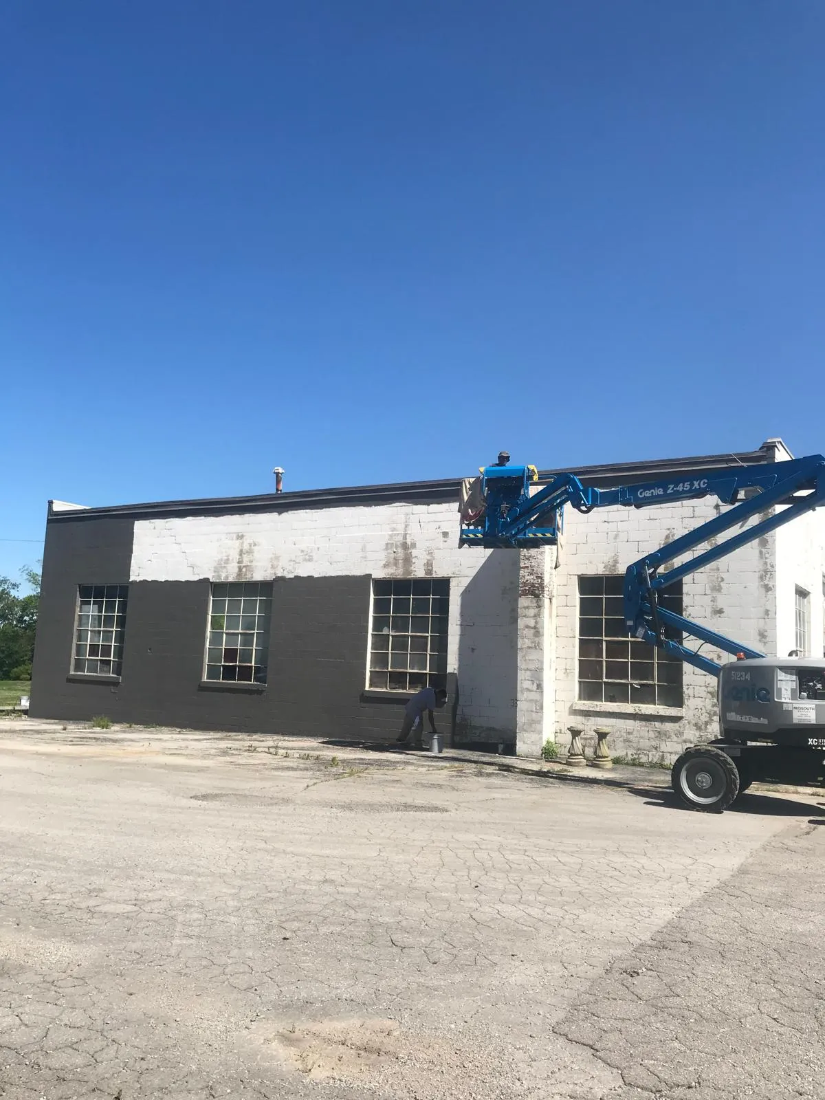 After — Commercial block building repaint